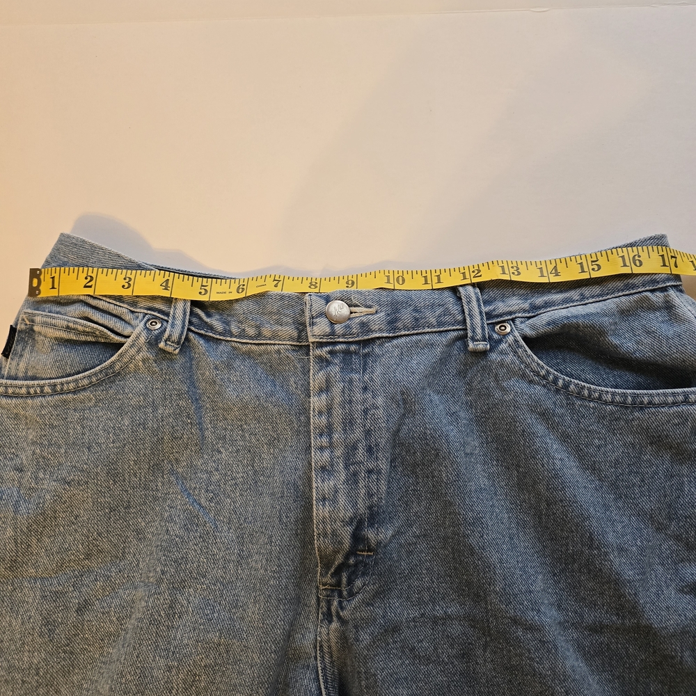 Vintage 90s Chic Blue Jeans Quility Icionic Size 16 - Picture 5 of 6